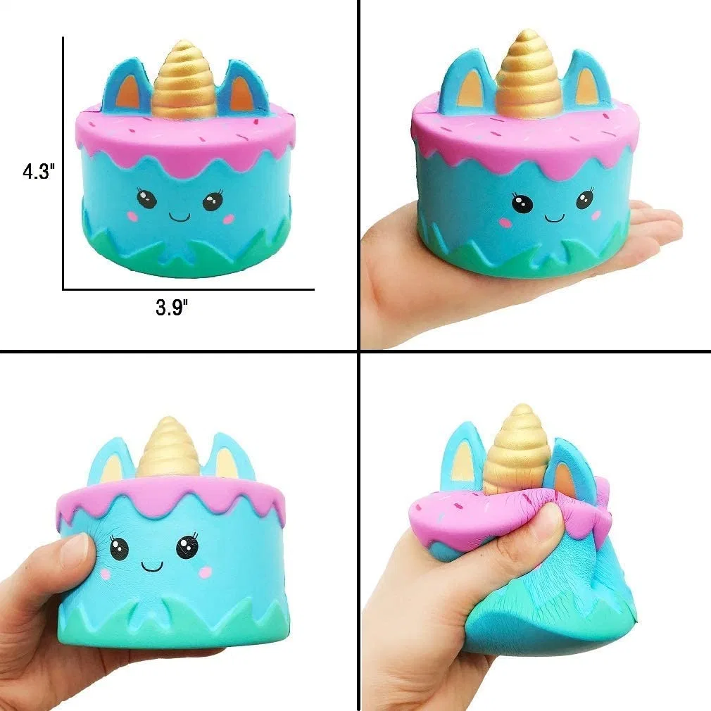 Squishies Toy Jumbo Slow Rising Unicorn Horse Cake Unicorn Donut Panda Spoon Cat Set for Kids Party Favors Stress Relief Toys