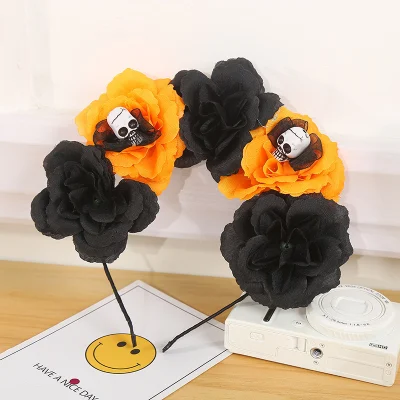 Череп светящаяся повязка на голову DIY игрушки для украшения Хэллоуина