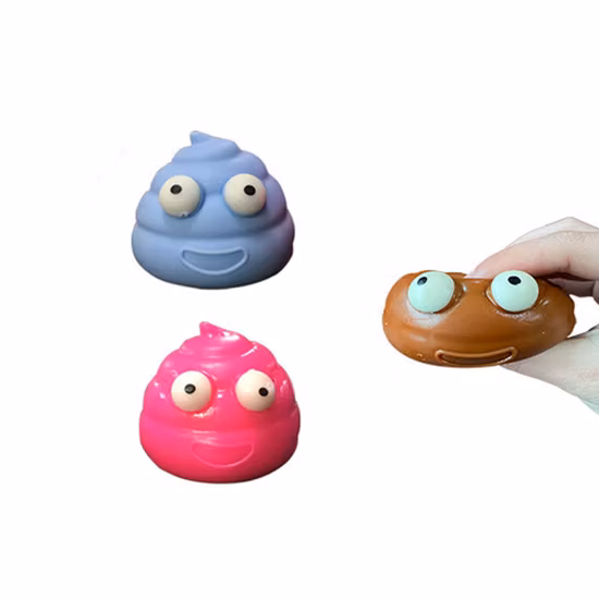 Мягкий TPR Sticky Squishy Fidget Poop Антистрессовая игрушка для снятия стресса для детей