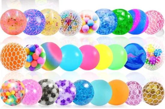 Оптовая продажа игрушек, сжимающих стресс, пузырьков, силиконовых лопающихся игрушек, 3D Push Sensory Fidget Pop It Ball